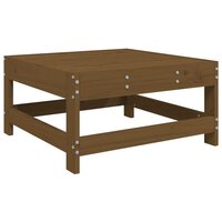 Tuinvoetenbank met kussen massief grenenhout honingbruin 6