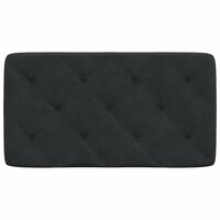 Hoofdbordkussen 80 cm fluweel zwart 5