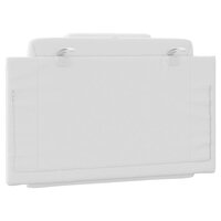 Hoofdbordkussen 80 cm kunstleer wit 7