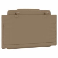 Hoofdbordkussen 90 cm kunstleer cappuccinokleurig 7