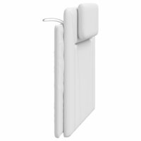 Hoofdbordkussen 100 cm kunstleer wit 6