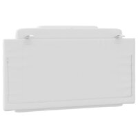 Hoofdbordkussen 100 cm kunstleer wit 7