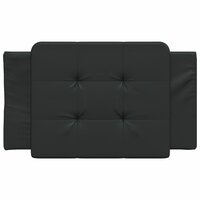 Hoofdbordkussen 80 cm kunstleer zwart 4