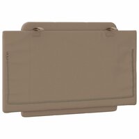 Hoofdbordkussen 80 cm kunstleer cappuccinokleurig 6