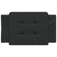 Hoofdbordkussen 90 cm kunstleer zwart 4