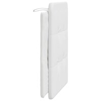 Hoofdbordkussen 90 cm kunstleer wit 5