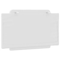 Hoofdbordkussen 90 cm kunstleer wit 6