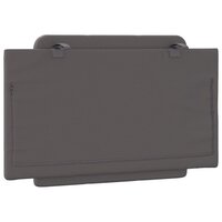 Hoofdbordkussen 90 cm kunstleer grijs 6