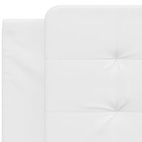 Hoofdbordkussen 100 cm kunstleer wit 7