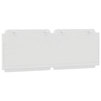 Hoofdbordkussen 120 cm kunstleer wit 6