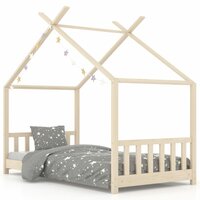 Kinderbedframe massief grenenhout 70x140 cm 2