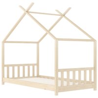 Kinderbedframe massief grenenhout 70x140 cm 3