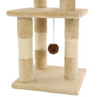 Kattenkrabpaal met sisal krabpalen 65 cm beige 5