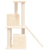 Kattenmeubel met sisal krabpalen 82 cm cr&egrave;mekleurig 4