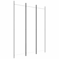 Kamerscherm met 3 panelen 150x200 cm stof wit 2