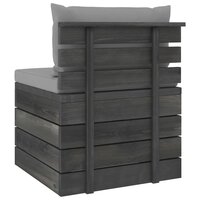 2-delige Loungeset met kussens pallet massief grenenhout 5