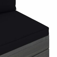 2-delige Loungeset met kussens pallet massief grenenhout 7