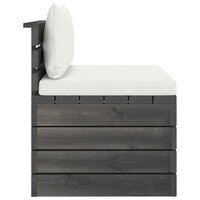 2-delige Loungeset met kussens pallet massief grenenhout 6