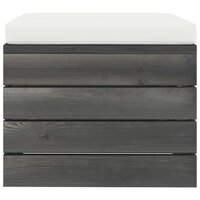 2-delige Loungeset met kussens pallet massief grenenhout 9