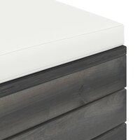 2-delige Loungeset met kussens pallet massief grenenhout 11