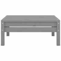 3-delige Loungeset massief grenenhout grijs 11