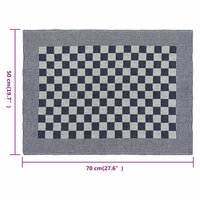 Keukendoeken 20 st 50x70 cm katoen blauw en wit 8