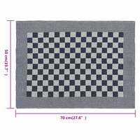 Keukendoeken 50 st 50x70 cm katoen blauw en wit 8