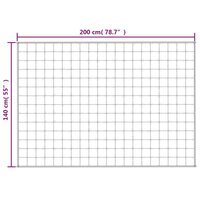 Verzwaringsdeken 140x200 cm 10 kg stof grijs 6