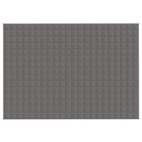 Verzwaringsdeken 155x220 cm 11 kg stof grijs 3