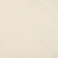 Verzwaringsdeken 155x220 cm 11 kg stof lichtcr&egrave;mekleurig 4