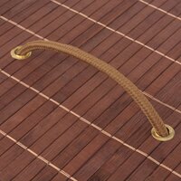 Wasmand ovaal bamboe bruin 5