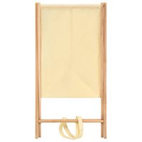 Wasmand 42x41x64 cm cederhout en stof beige 4