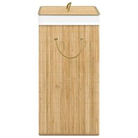 Wasmand met 2 vakken 72 L bamboe 5