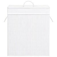 Wasmand met 1 vak 83 L bamboe wit 4