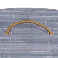 Hoekwasmand 60 L bamboe grijs 7