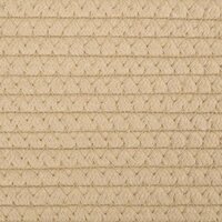 Wasmand &Oslash; 55x36 cm katoen beige en wit 7