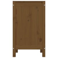 Wasmand 44x44x76 cm massief grenenhout honingbruin 6