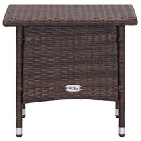 2-delige Loungeset met kussens poly rattan bruin 10