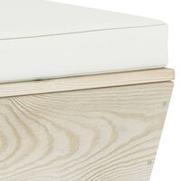 Tuinhocker met kussen pallet ge&iuml;mpregneerd vurenhout 5