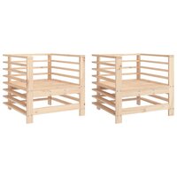 Tuinstoelen 2 st massief grenenhout 2