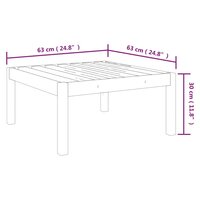 Tuinvoetenbank met kussen massief acaciahout 6