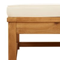 Tuinvoetenbank met kussens massief acaciahout 7