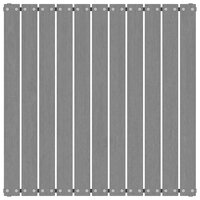 Tuinvoetenbank met kussen massief grenenhout grijs 4