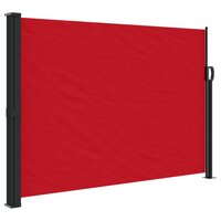 Windscherm uittrekbaar 140x600 cm rood 2