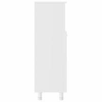 Badkamerkast 30x30x95 cm bewerkt hout wit 6
