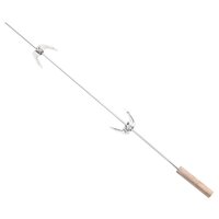 Houtskoolbarbecue met wieltjes staal zwart 9