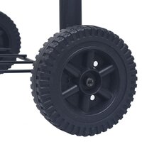 Houtskoolbarbecue roker met onderschap zwart 7