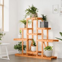 Bloemenstandaard 110x25x96 cm massief vurenhout 3