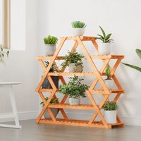 Plantenstandaard 110x25x105 cm massief vurenhout 3