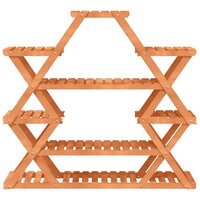 Plantenstandaard 110x25x105 cm massief vurenhout 4